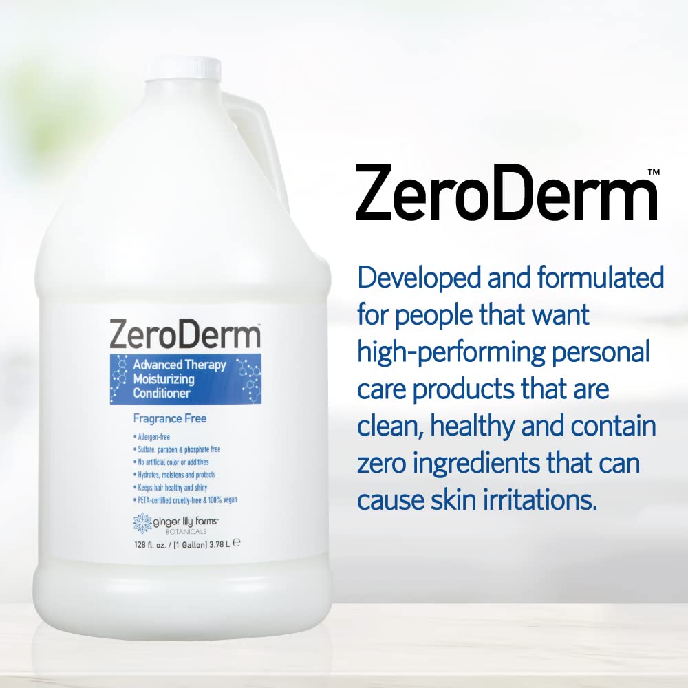 Ginger Lily Farms ZeroDerm aplicar entre manos para una experiencia suave de peinado