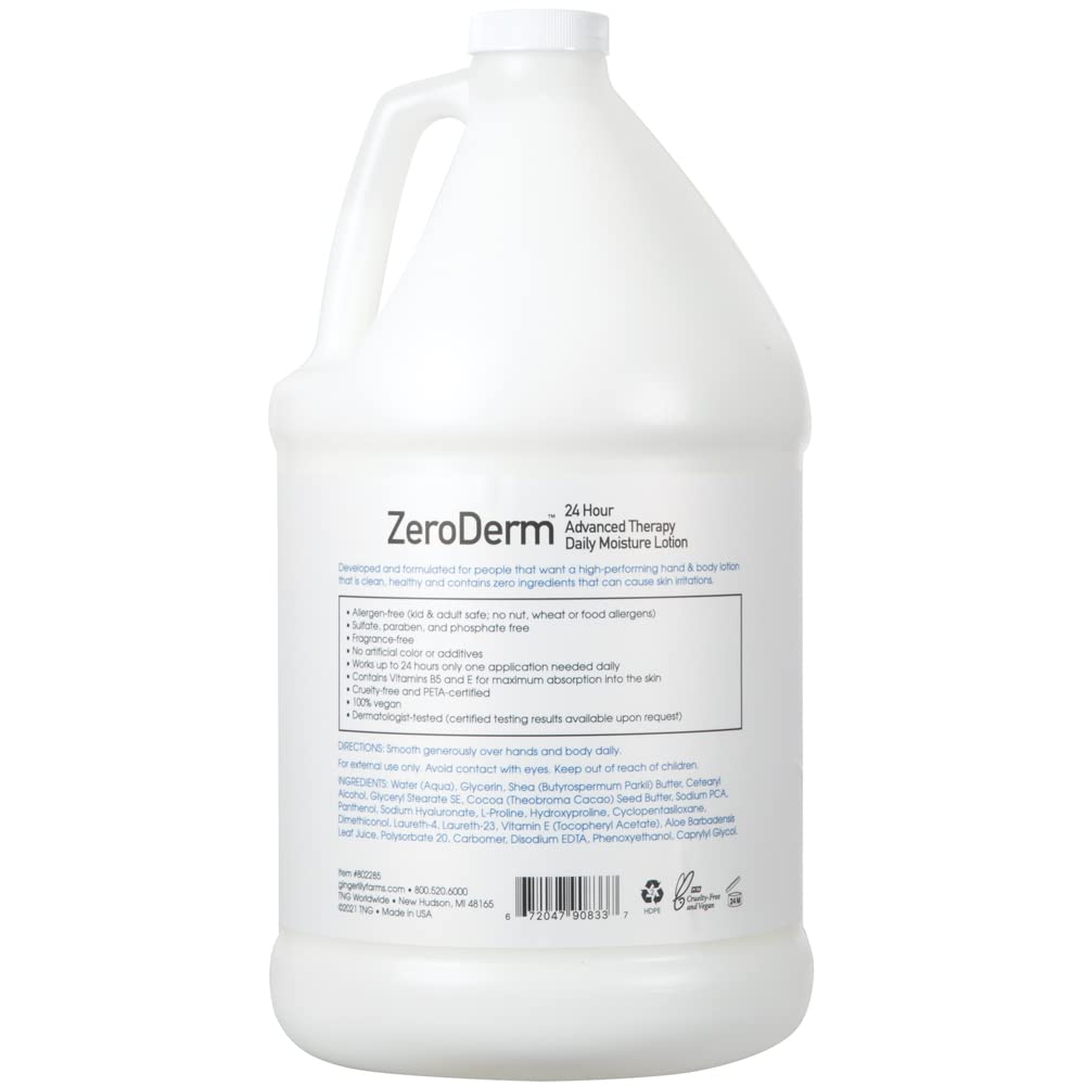 Refill galon ZeroDerm Ginger Lily Farms pour remplissage pratique des distributeurs