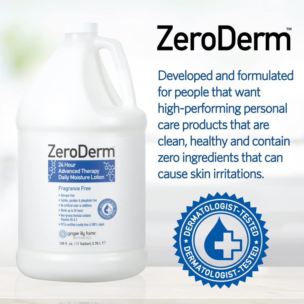 ZeroDerm sans allergènes, parfum et irritants pour peaux sensibles