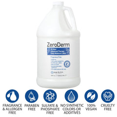 Texture légère ZeroDerm pour une application facile et agréable