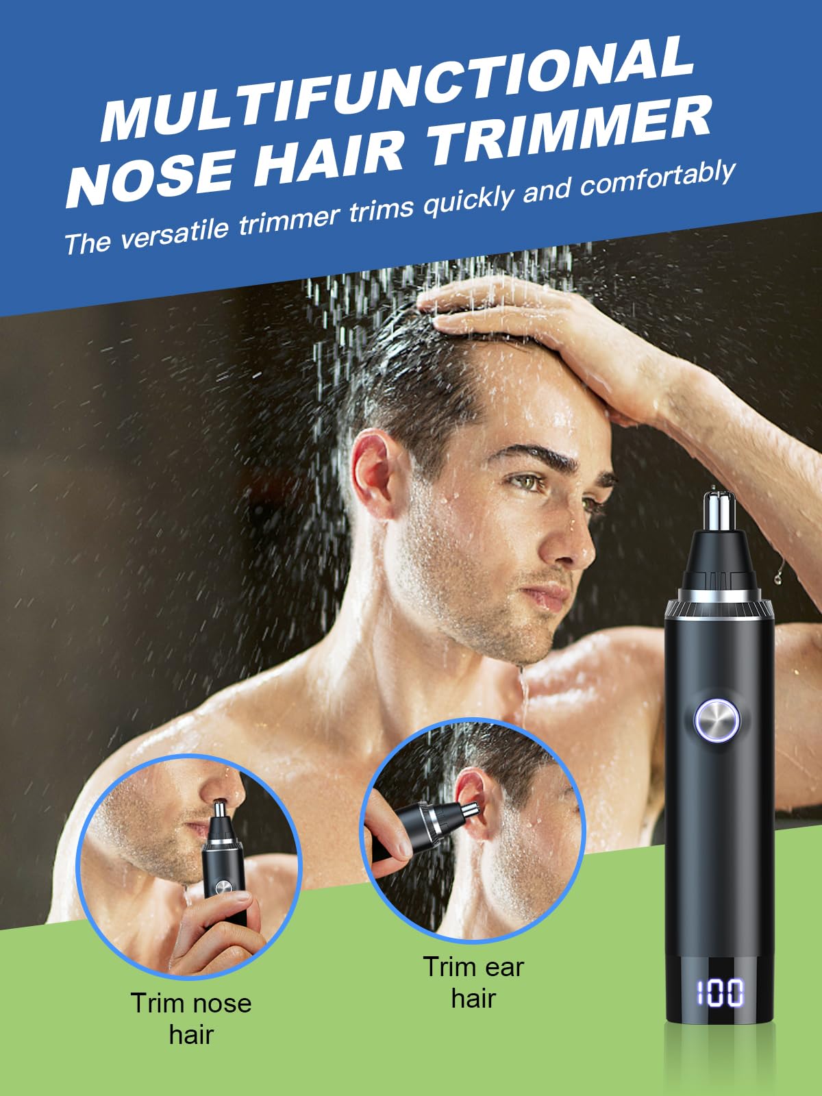 Ginity recortador nasal kit de limpieza incluido.