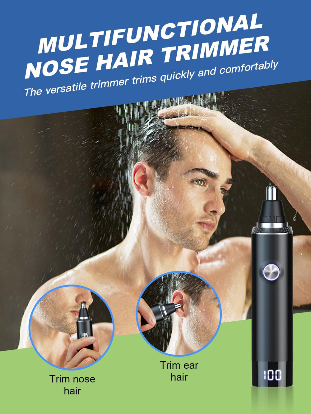 Ginity recortador nasal kit de limpieza incluido.