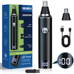 Ginity recortador nasal enfocado en orejas y cejas, ideal para uso diario en casa.
