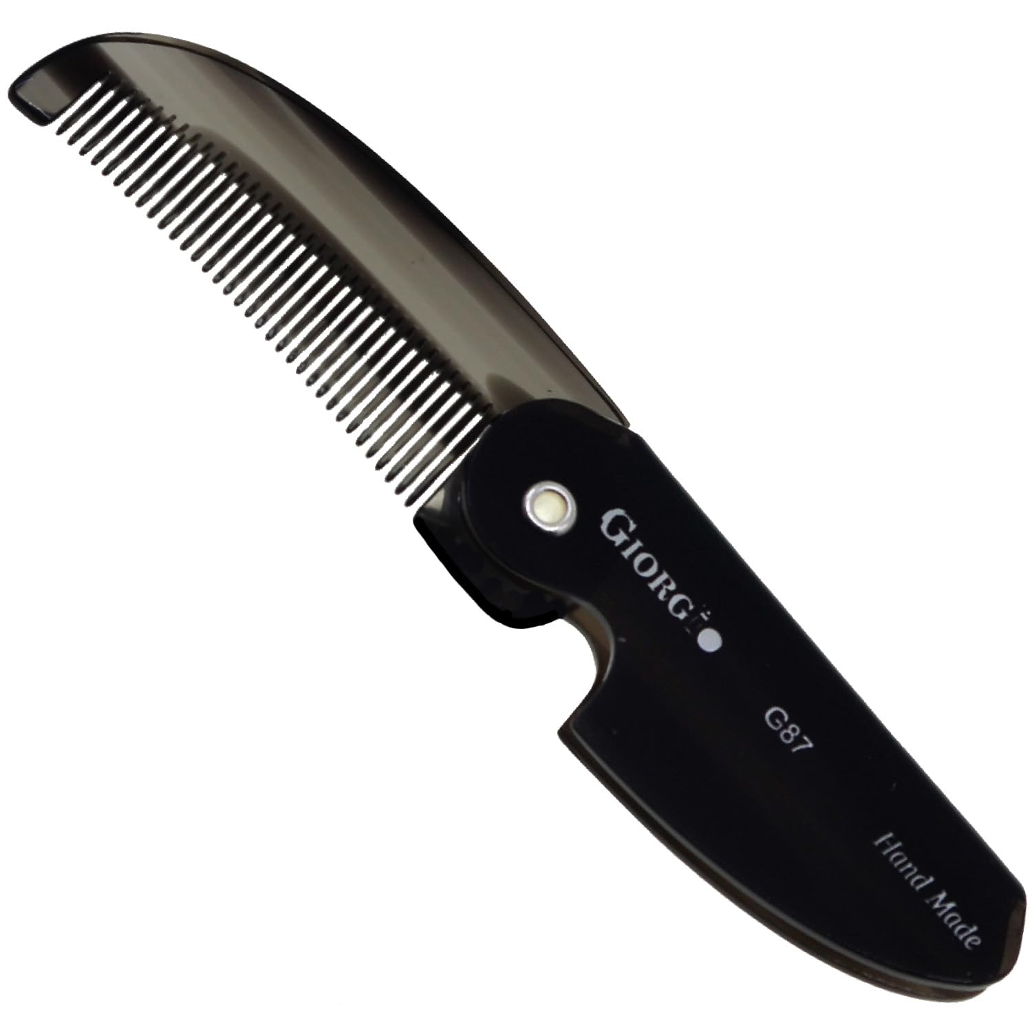 Giorgio G87 peine plegable para barba, práctico para retoques
