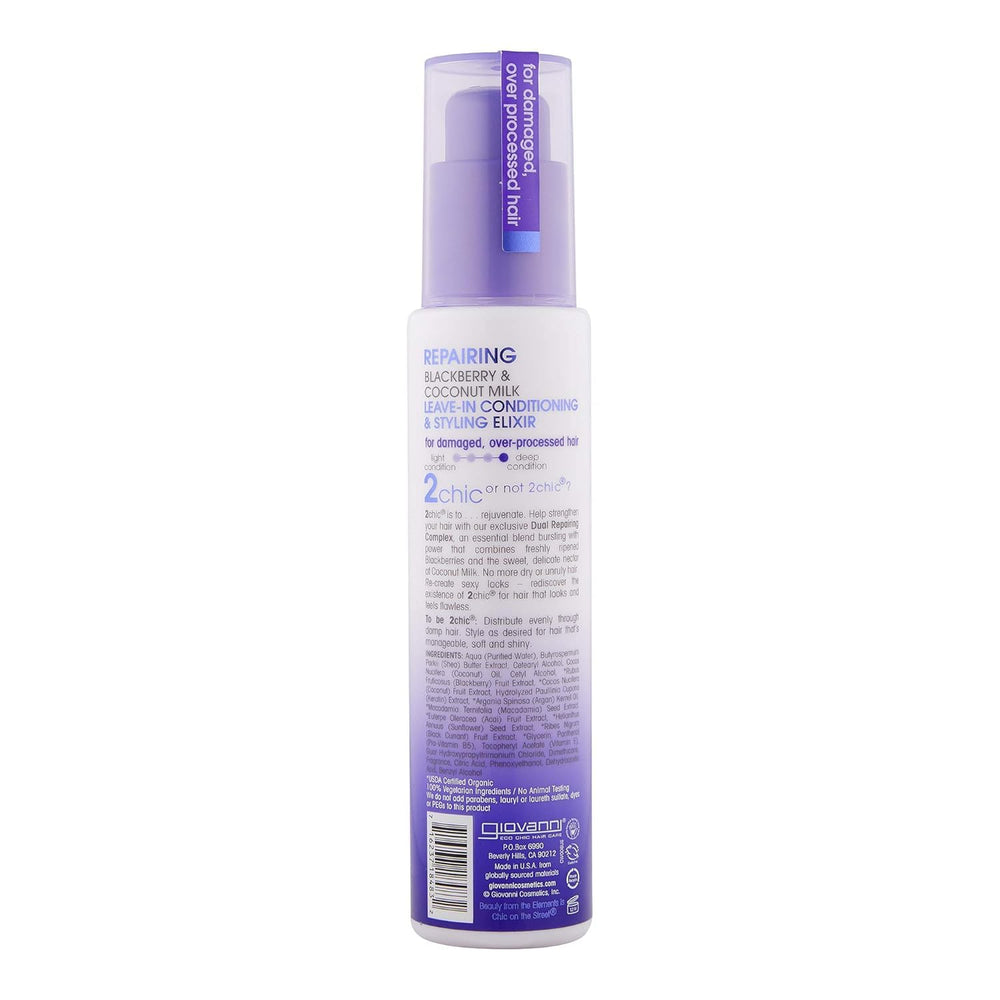 Giovanni 2chic Elixir, aplicación en mano facilita desenredo y suavidad
