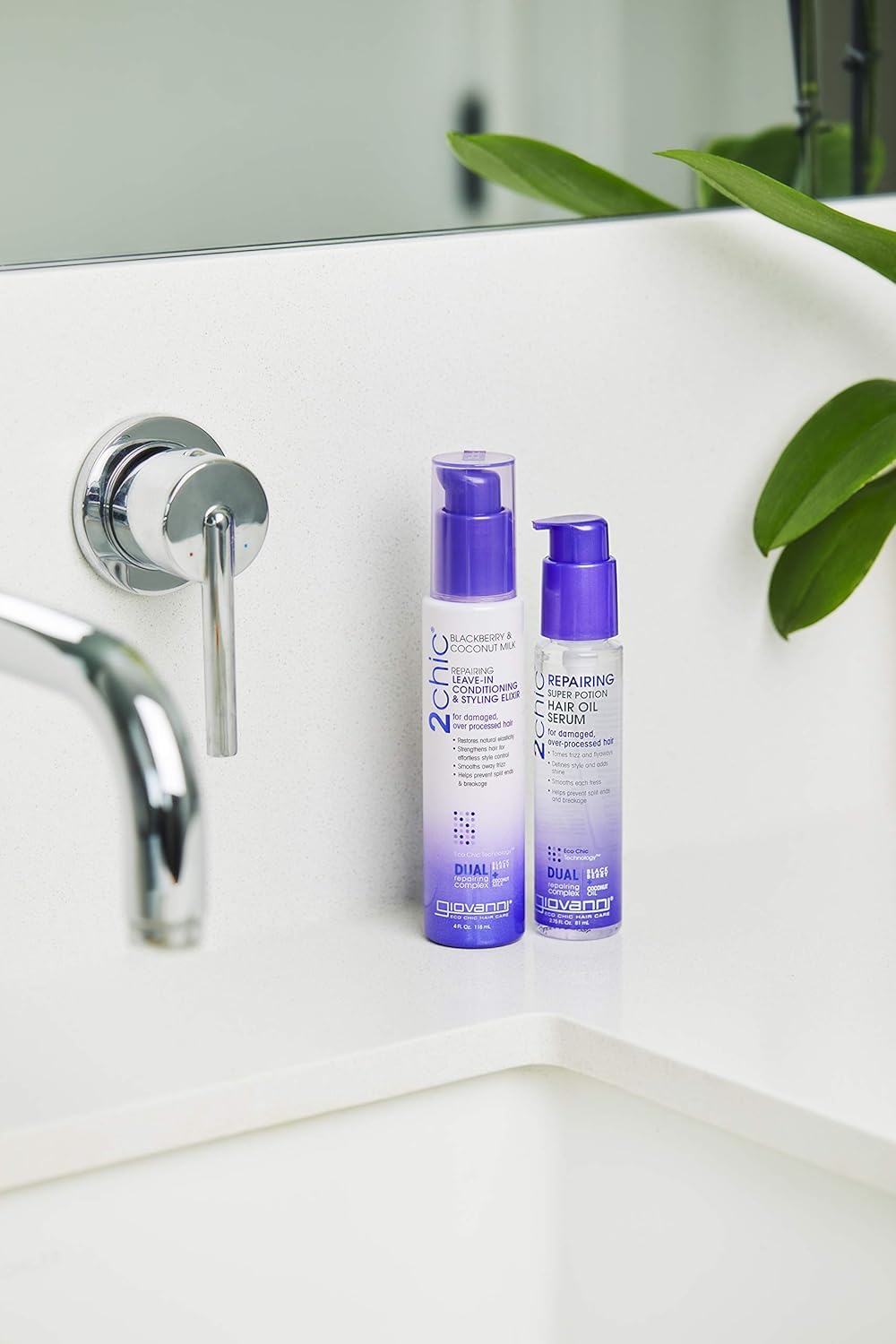Giovanni 2chic Elixir, desenredo suave para cabello con frizz