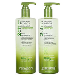 Giovanni 2Chic Ultra-Moist set champú y acondicionador para hidratación y brillo.