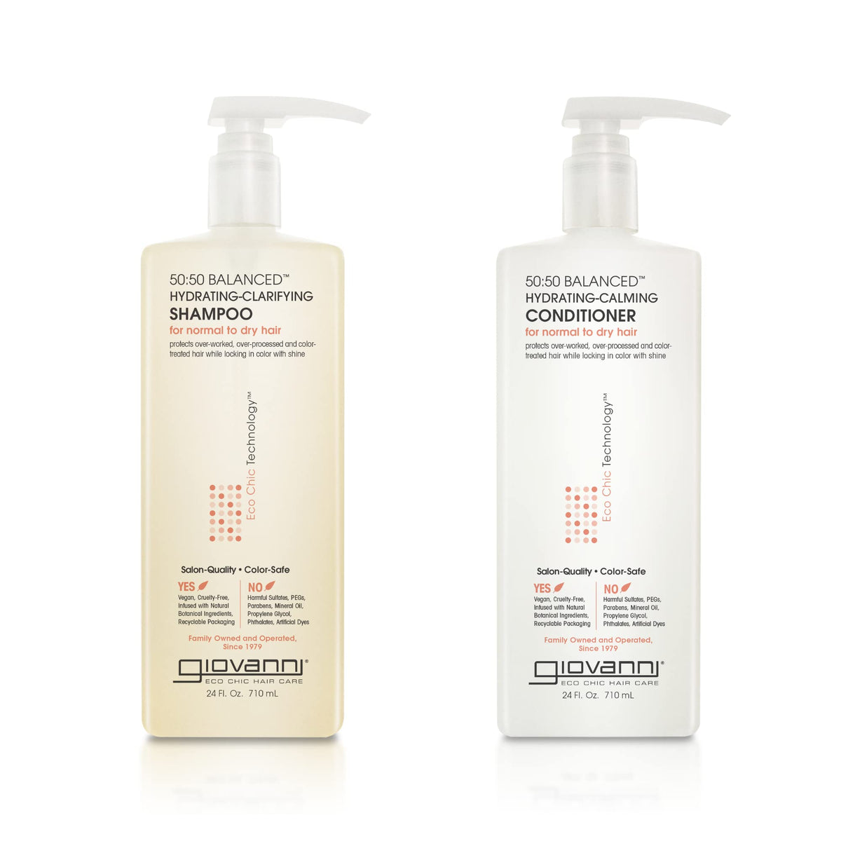 GIOVANNI 50:50 Balance champú hidratante: limpieza suave que fortalece el cabello
