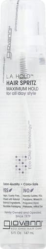 Giovanni L.A. Hold Hair Spritz para control total sin aerosol.