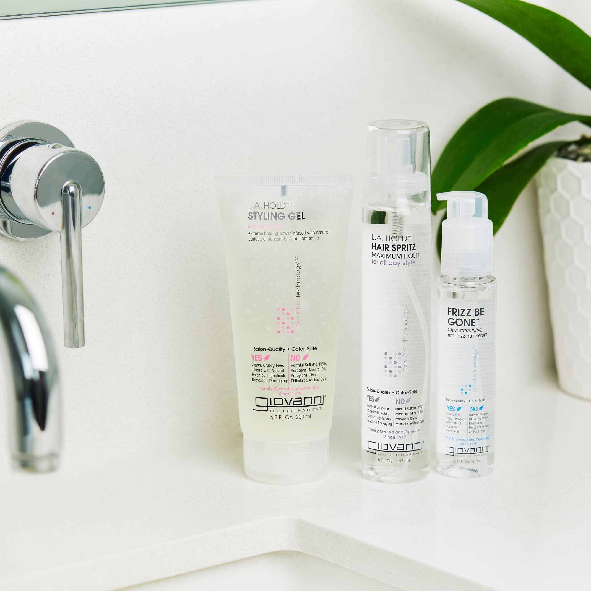 GIOVANNI L.A. Hold Hair Spritz fijación duradera para estilos con movimiento