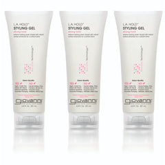 GIOVANNI LA Hold Styling Gel pack de 3 botellas para todo tipo de cabello.