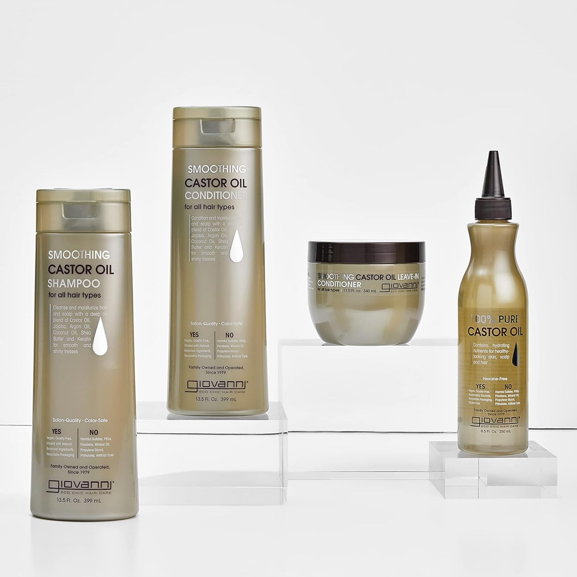 GIOVANNI Shampoo control de frizz para cabello liso y manejable