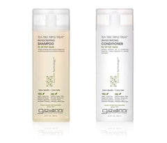 GIOVANNI Tea Tree Triple Treat champú con menta fresca para cuero cabelludo equilibrado