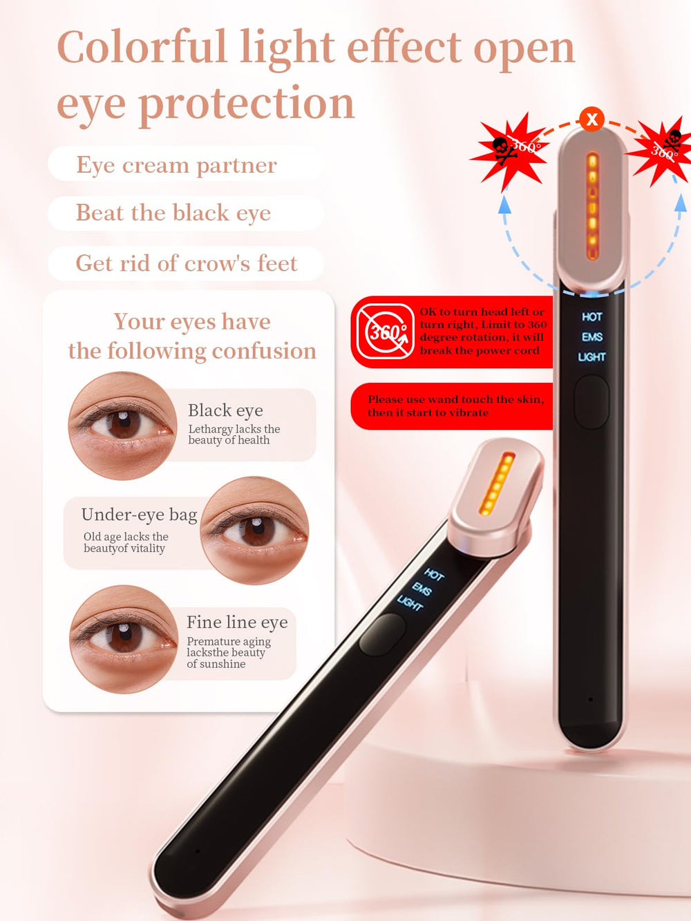 Gipider luz 7 colores para rostro y cuello