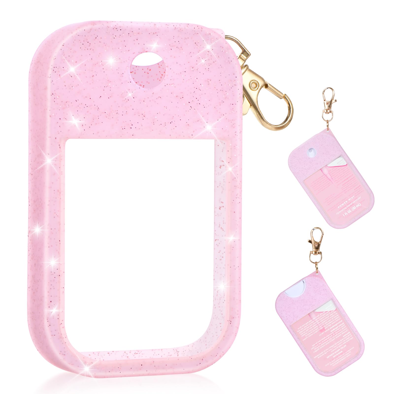Giramika funda silicona para Touchland rosa brillante, protege el spray de 1 onza.