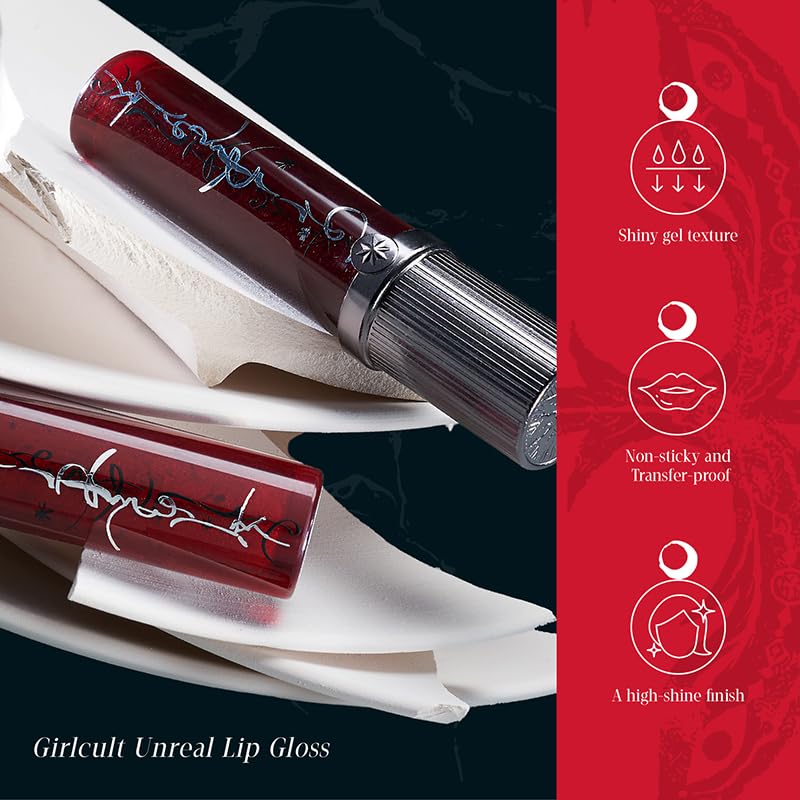 GIRLCULT Glass Shine Lip Gloss acabado sin película blanca