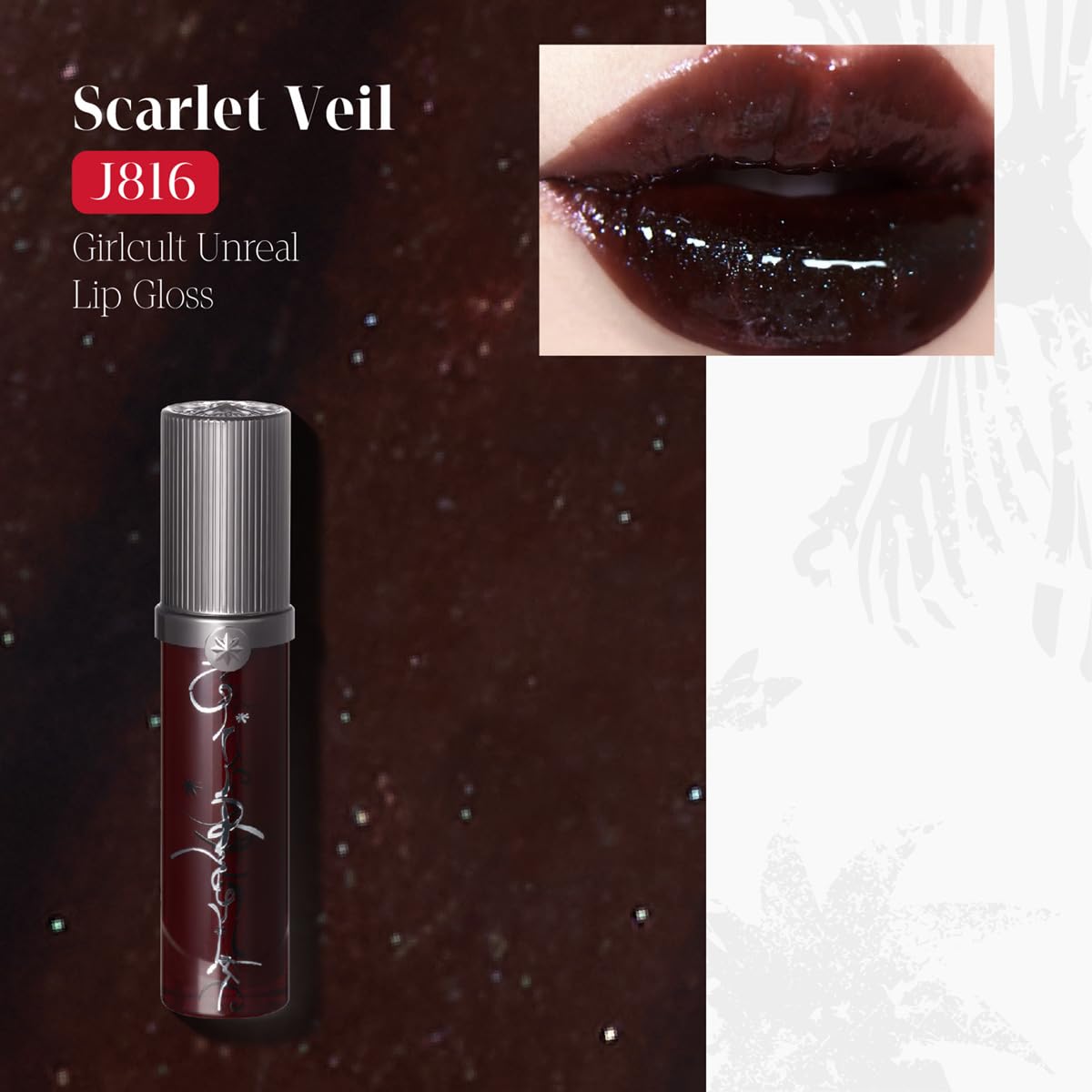 GIRLCULT Glass Shine Lip Gloss resiste transferencia para uso diario