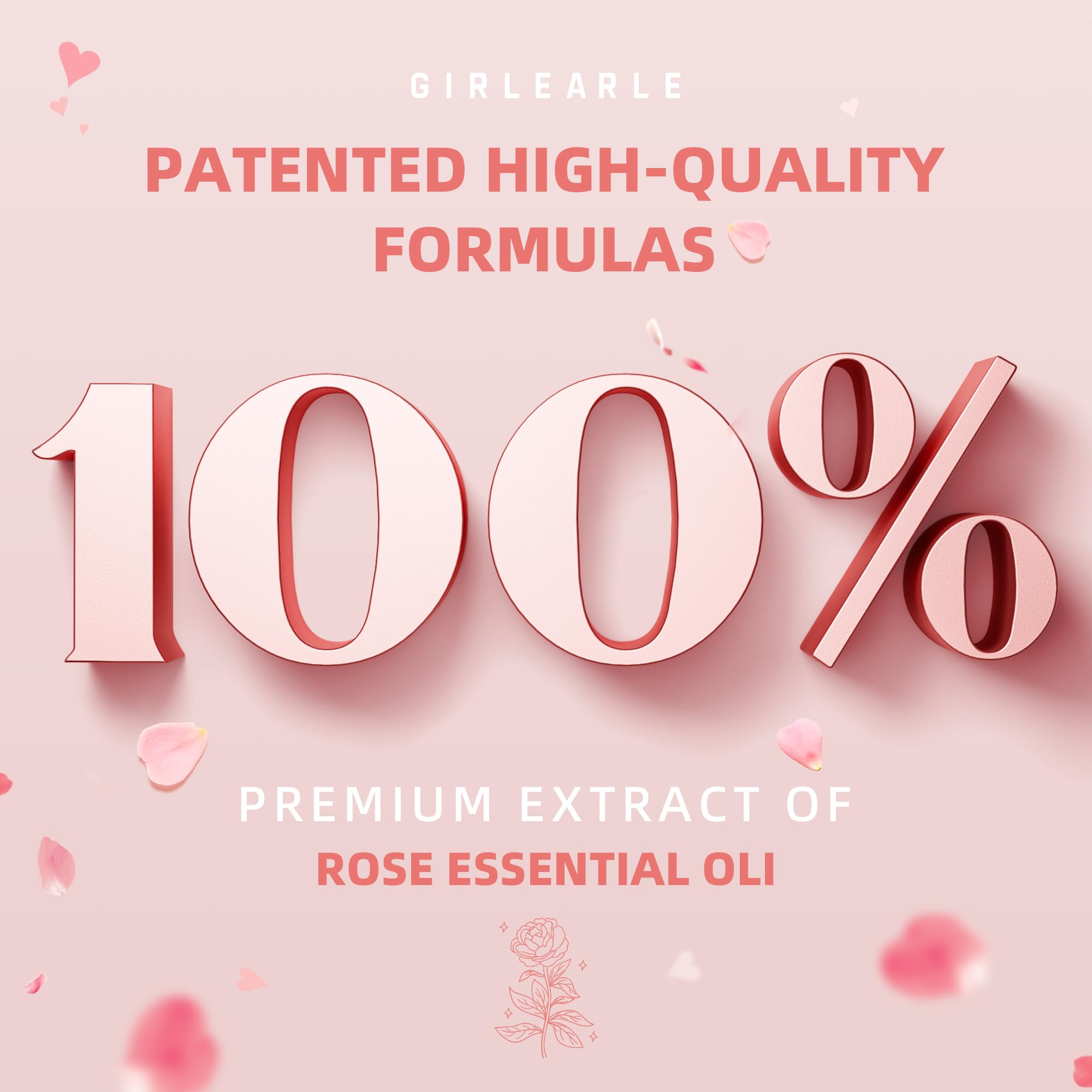 GIRLEARLE rose oil-infused wax close-up with skin-friendly feel.