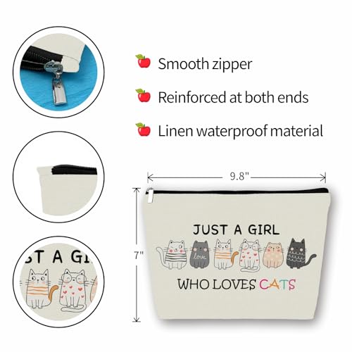Girlly bolso maquillaje gato cierre suave: acceso rápido y cómodo