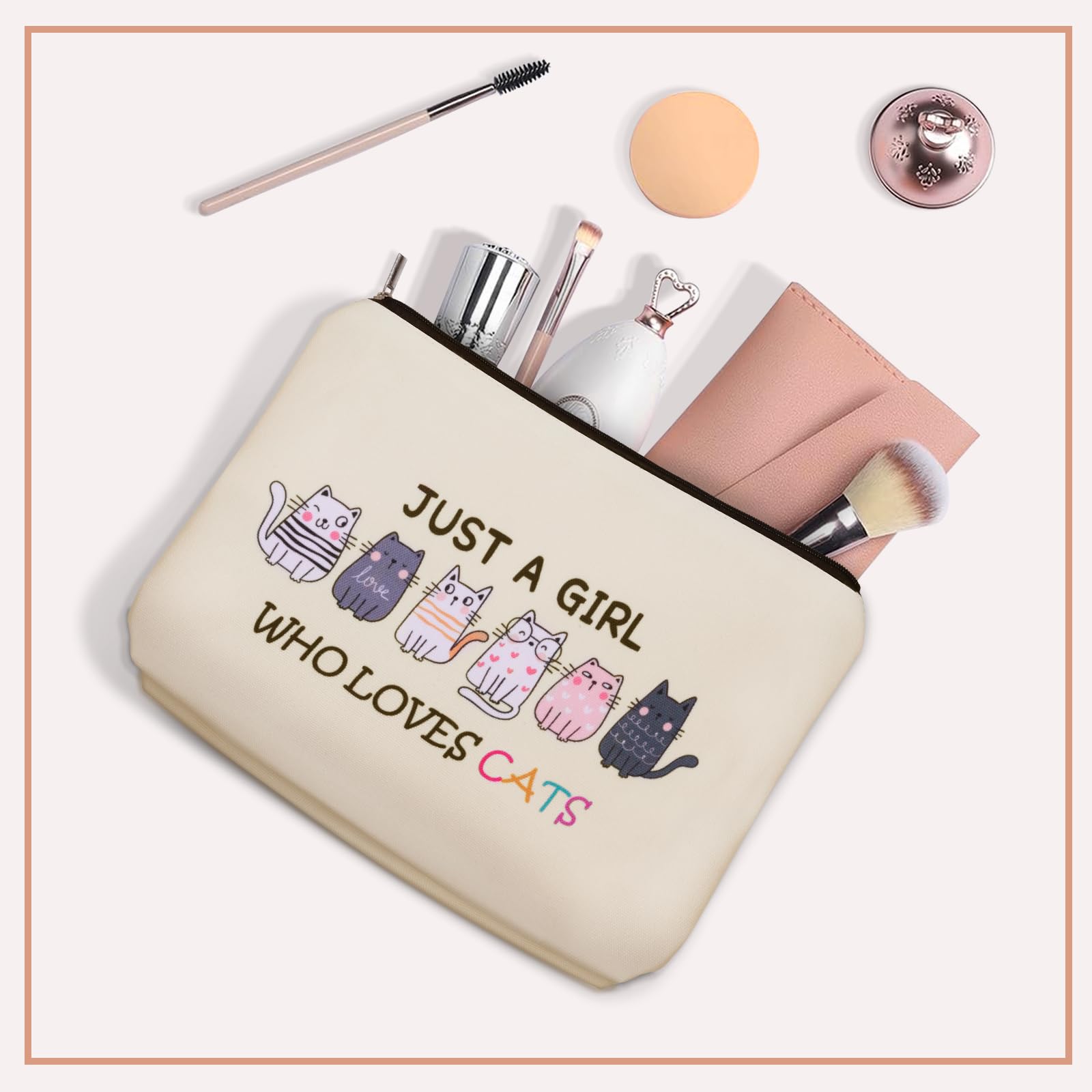 Girlly bolso maquillaje gato regalo perfecto: ideal para mamá o amiga