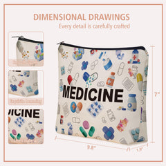 Girlly estuche compacto médico para viajar y organizar cosméticos.