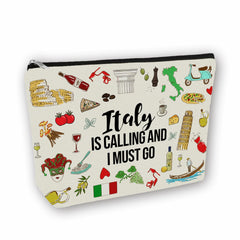 Girlly estuche maquillaje Italia llamando, ideal para viajes y organización diaria.