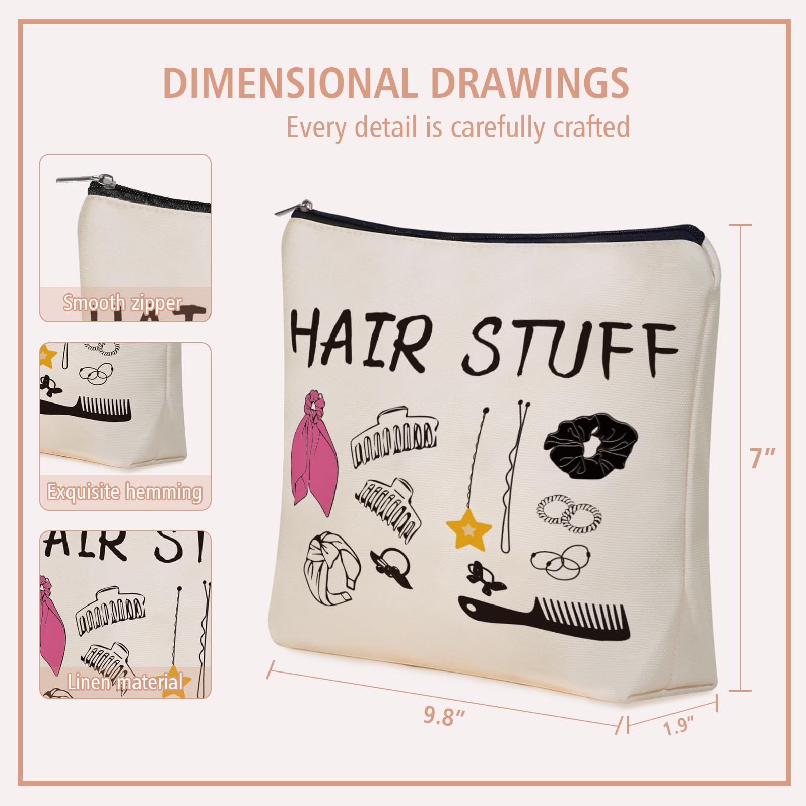 Girlly Hair Stuff muestra impresión doble en colores vibrantes.