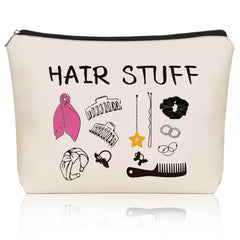 Bolsa Girlly Hair Stuff con diseño frontal para cosméticos y accesorios.