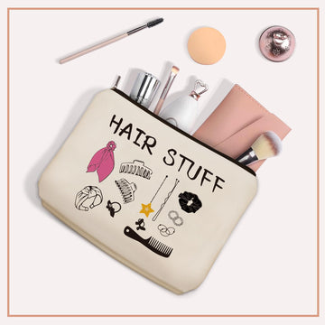 Uso diario y viajes con la bolsa Girlly Hair Stuff.