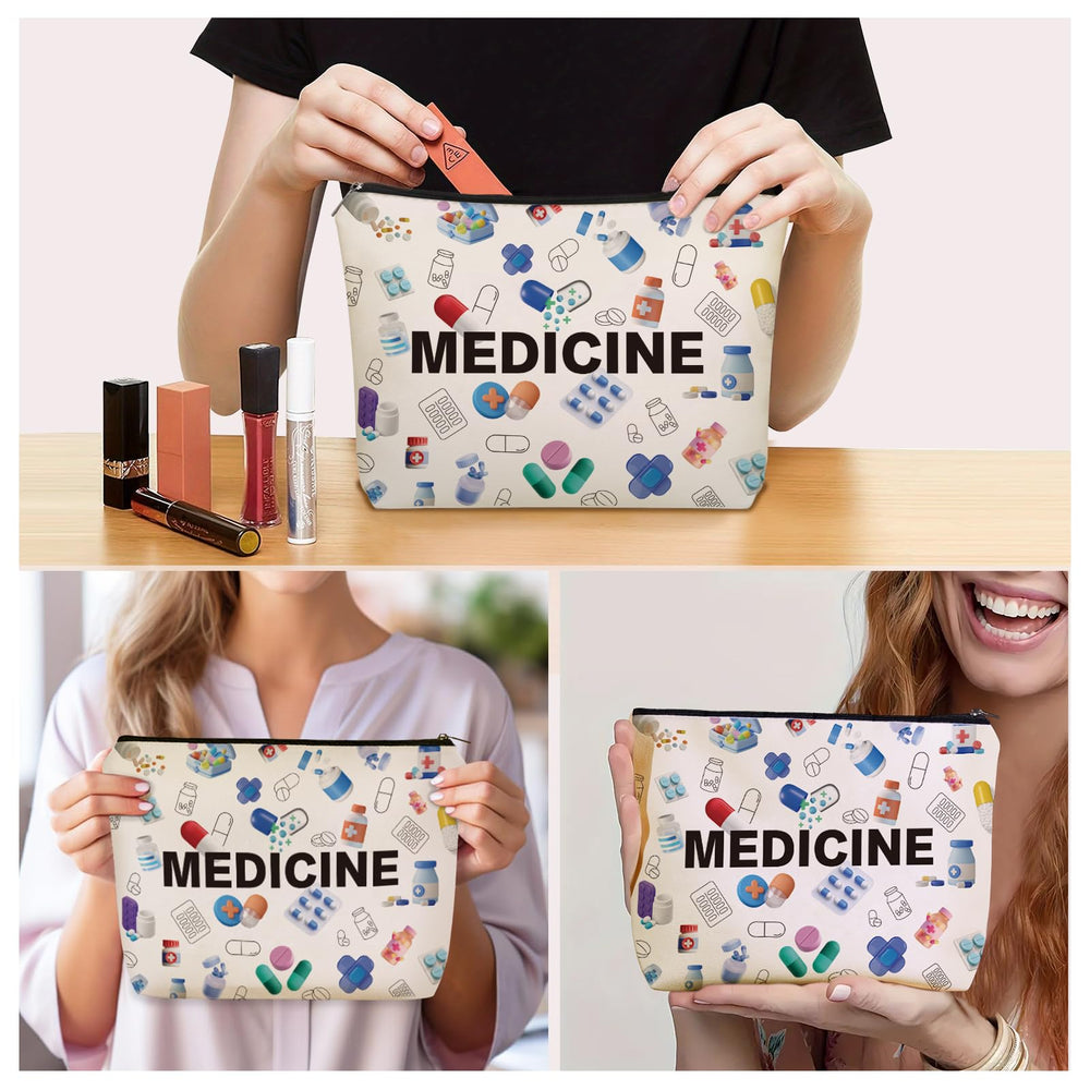 Girlly bolso cosméticos médico, regalo perfecto para amigas médicas.