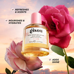 Gisou aceite de argán nutritivo mini para brillo saludable.