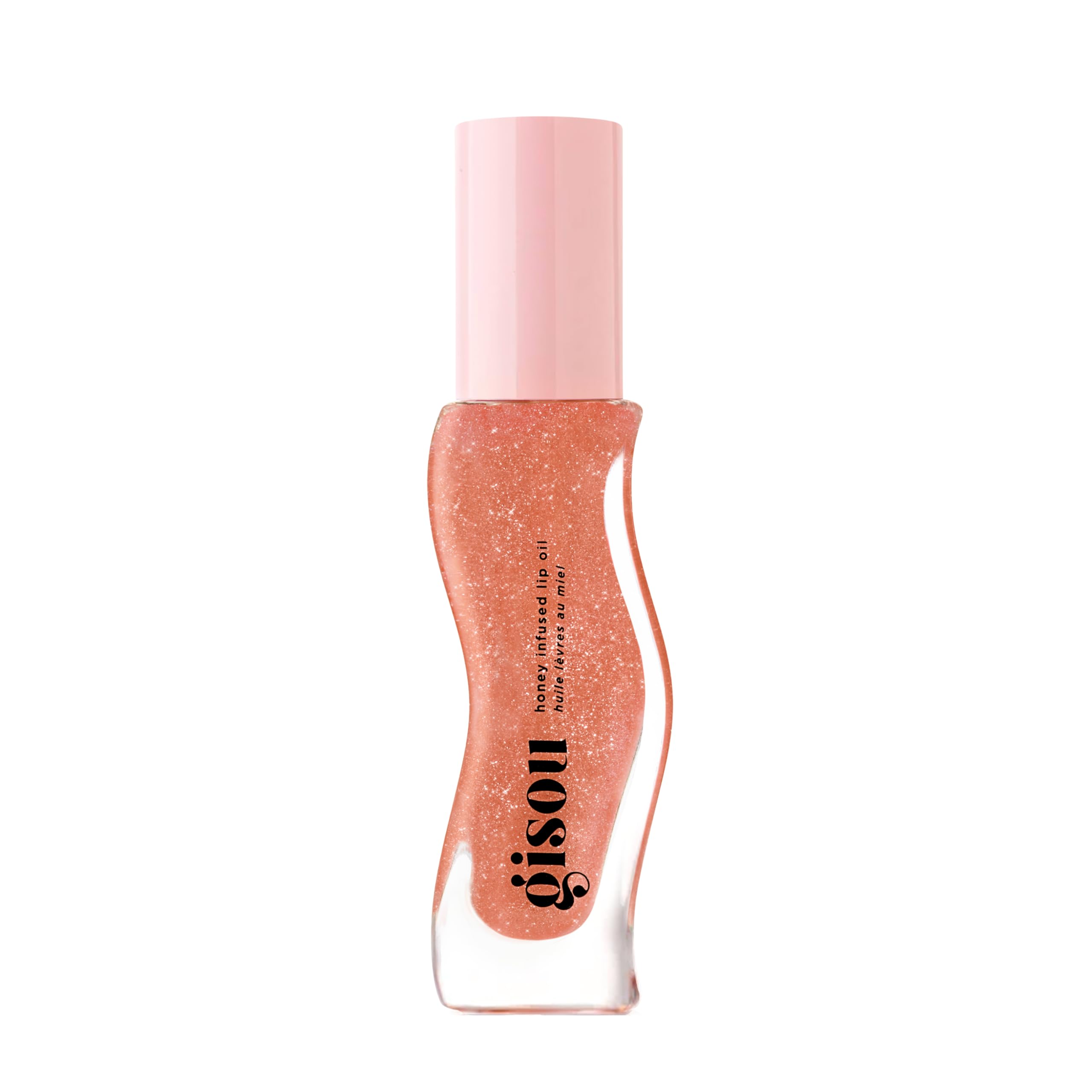 Gisou aceite labial hidratante en empaque elegante para uso diario.