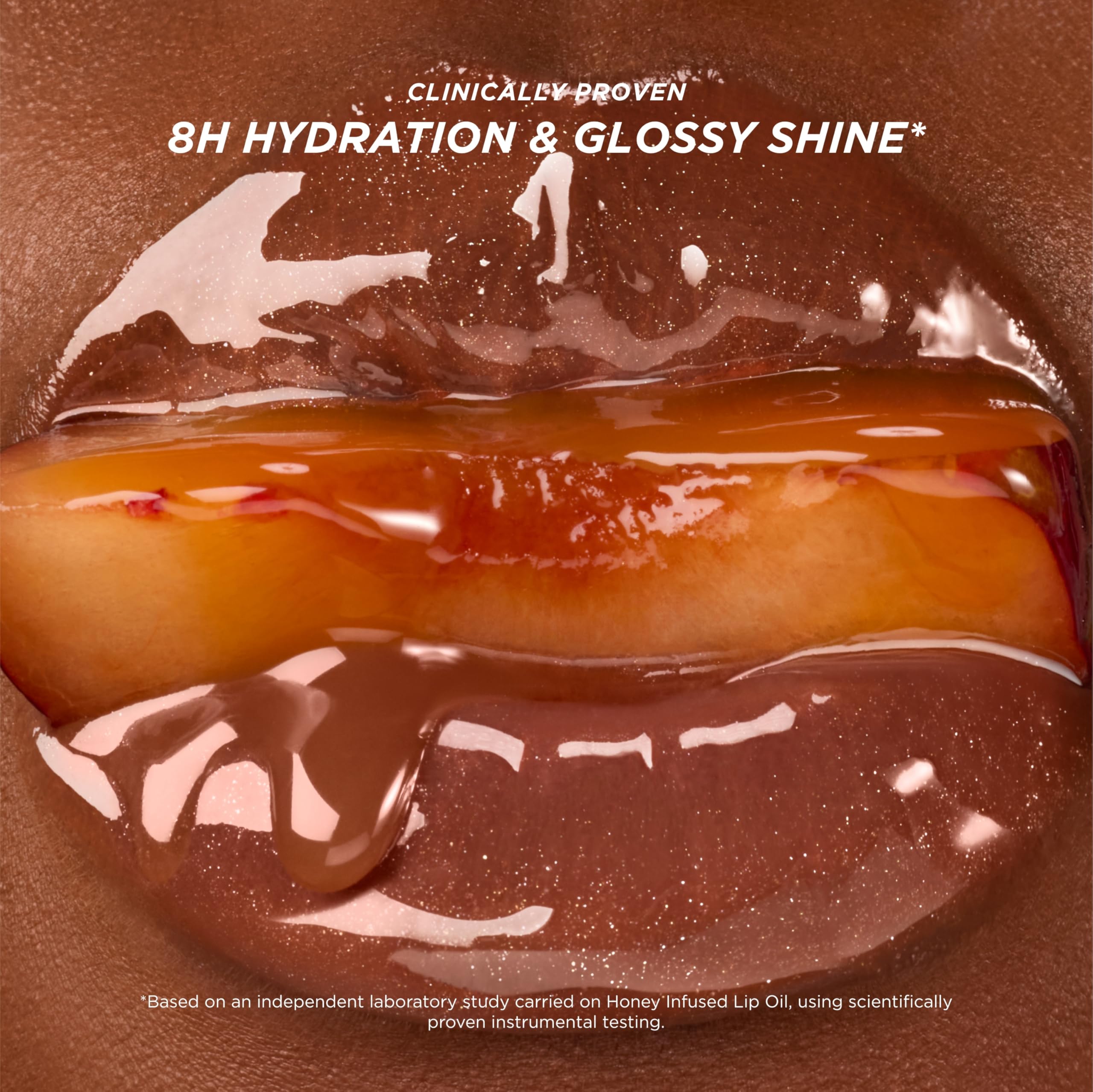 Gisou aplicación suave para labios con hidratación rápida.