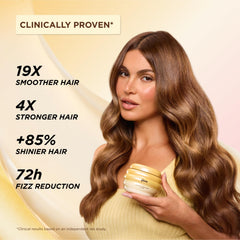 Gisou Honey Gloss Ceramide Therapy Mask Mini, textura cremosa para cobertura uniforme.
