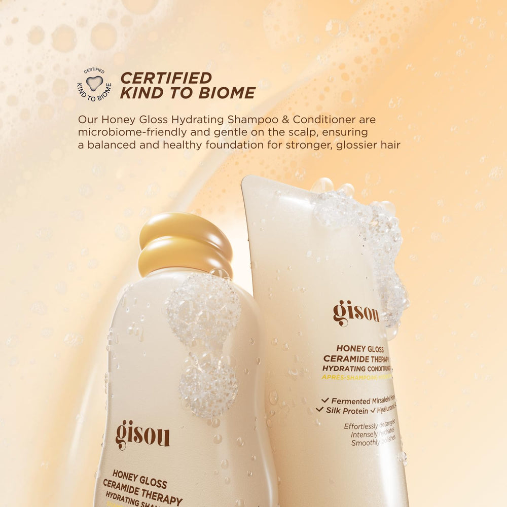 Gisou Honey Gloss Ceramide Therapy Champú: brillo natural sin dejar grasa
