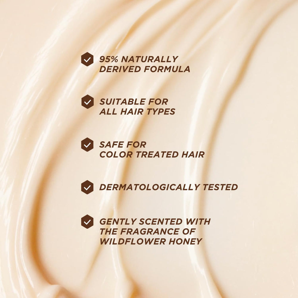 Gisou Honey Gloss Ceramide Therapy après-shampoing - Utilisation fluide dans une routine capillaire.