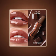 Gisou labio con brillo alto y acabado limpio