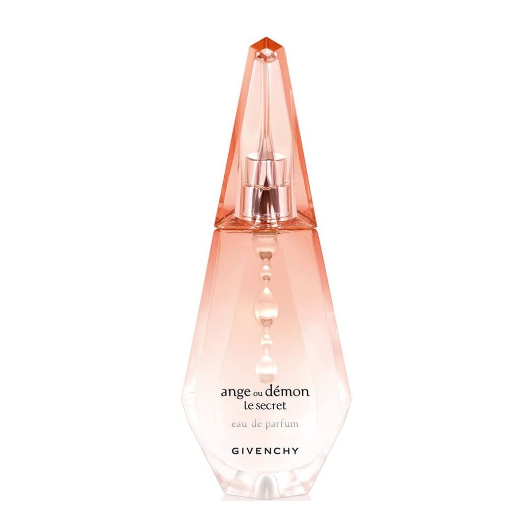 Givenchy Ange Ou Demon Le Secret, empaque lujoso que realza la presencia en el tocador.