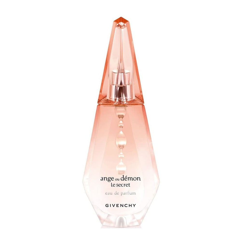 Givenchy Ange Ou Demon Le Secret, empaque lujoso que realza la presencia en el tocador.