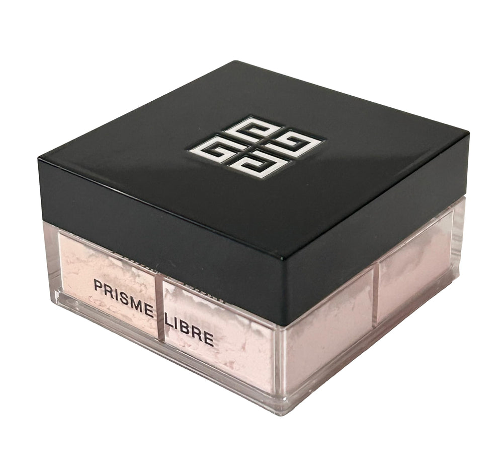 Prisme Libre de Givenchy, empaque del polvo rosa voile para vista frontal.