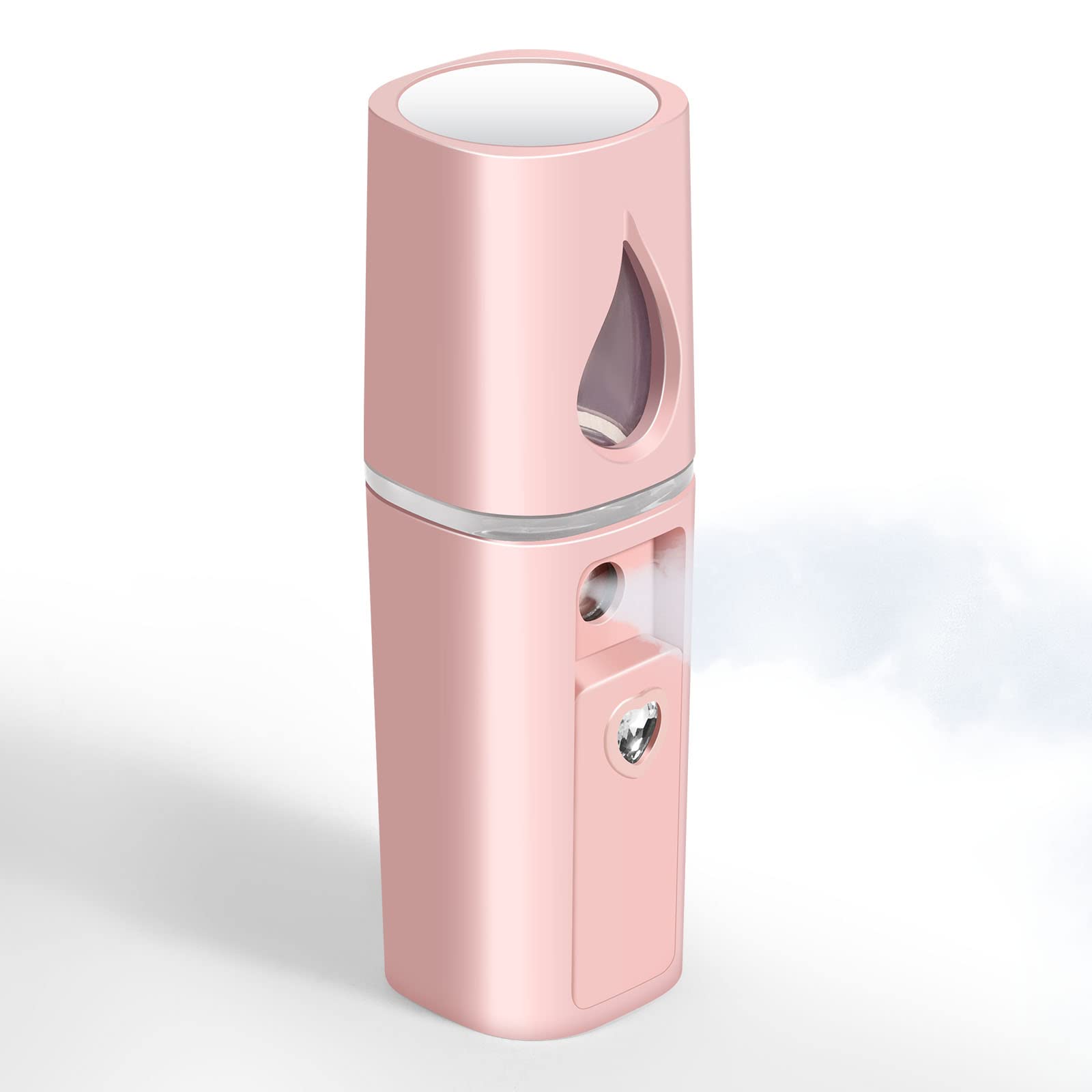 GIVERARE Nano Vapor Facial con espejo superior; ideal para aplicar bruma con precisión.