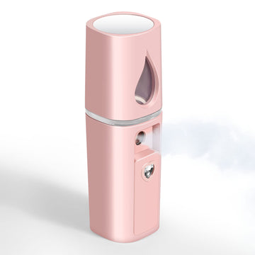 GIVERARE Nano Vapor Facial con espejo superior; ideal para aplicar bruma con precisión.