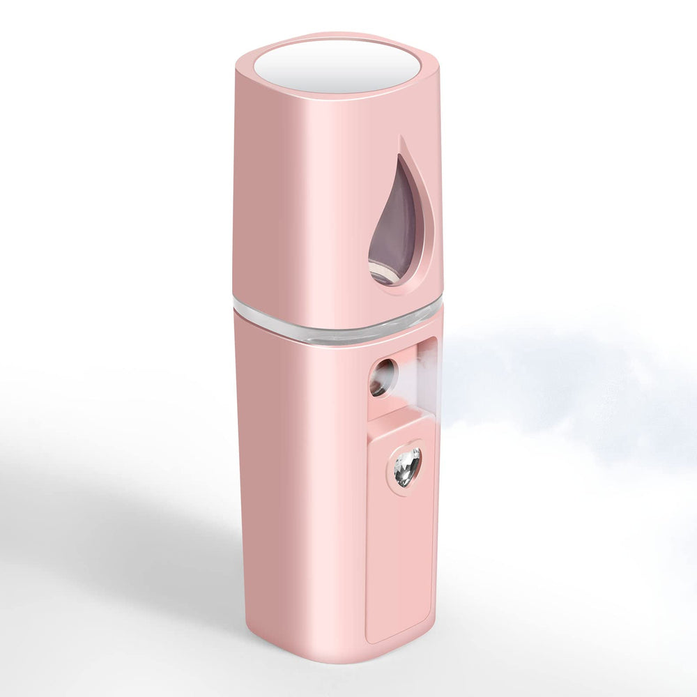 GIVERARE Nano Vapor Facial con espejo superior; ideal para aplicar bruma con precisión.