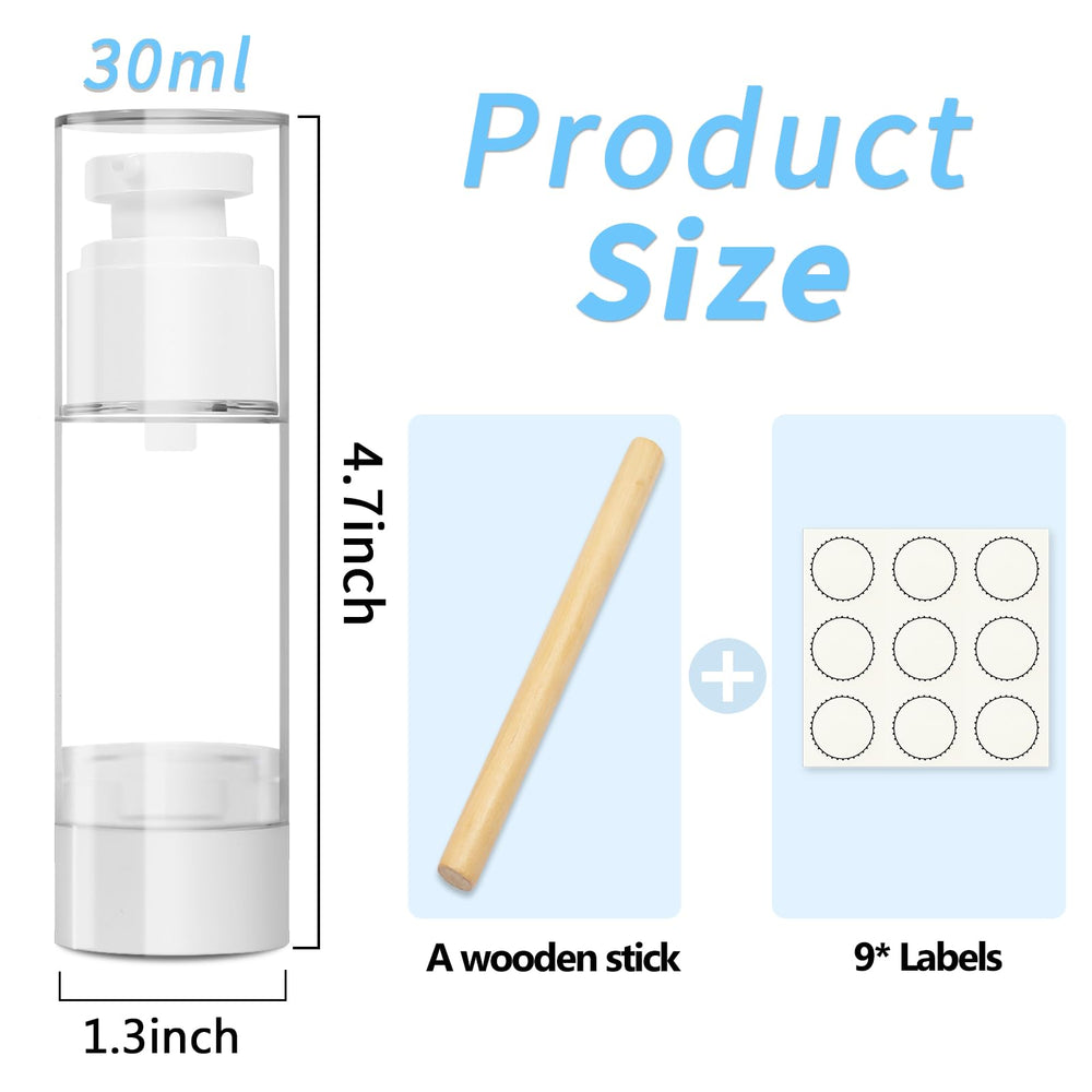 GIVITASOT botella airless 30 ml, tamaño viaje para llevar en bolso.