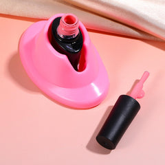 Gjinxi estante anti-derrame para esmaltes, rosa, práctico.