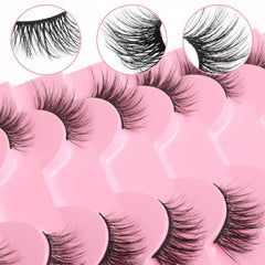 Pestañas Gjinxi Half Lashes con diseño de mirada felina para realzar la curva.