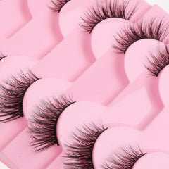 Pestañas Gjinxi Half Lashes con efecto de doble capa para mayor densidad.