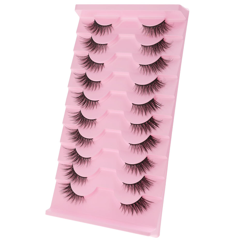 Pestañas Gjinxi Half Lashes fáciles de aplicar y reutilizables tras el cuidado adecuado.