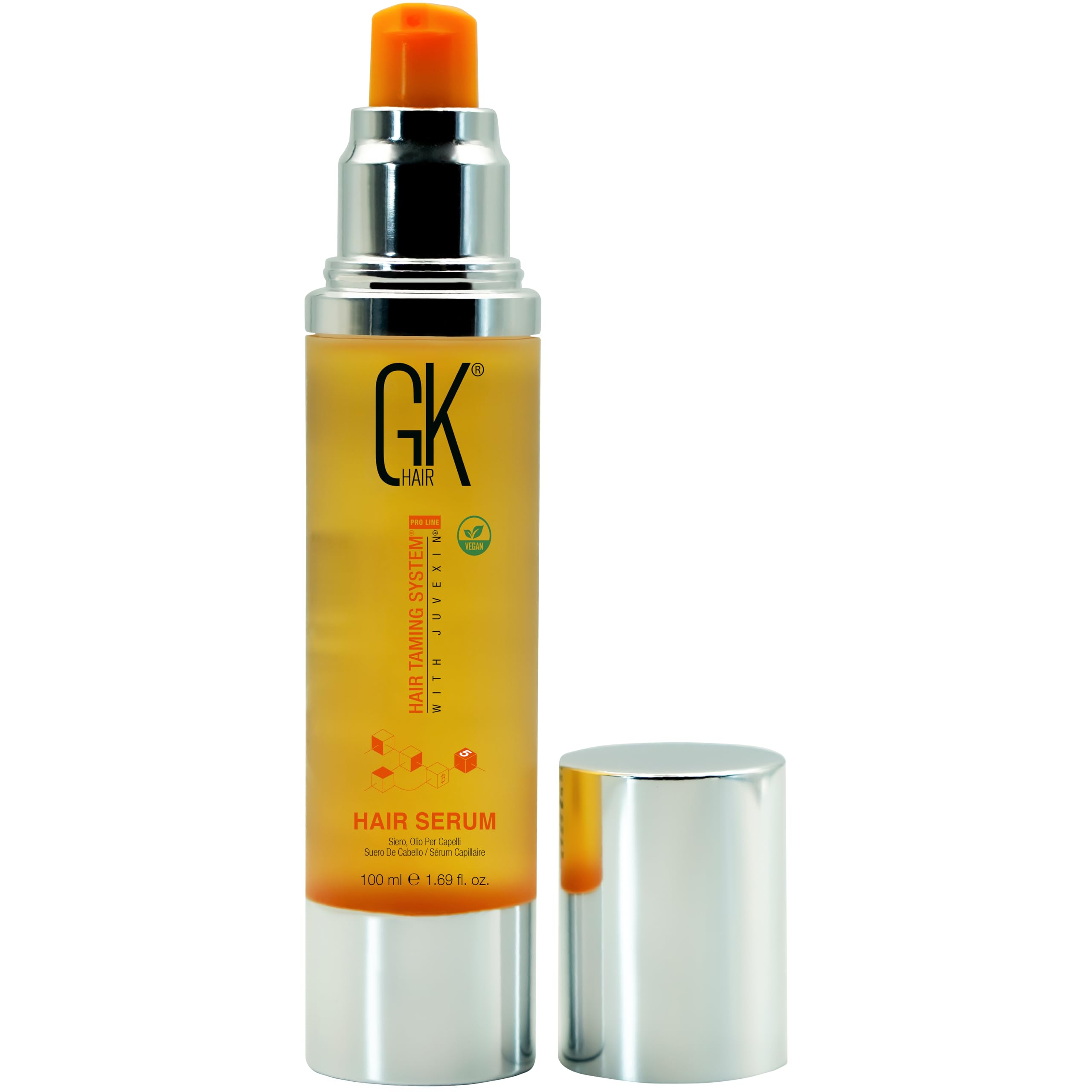 GK HAIR Aceite Argan Serum Frizz Dañado: controla frizz y suaviza cabello dañado.