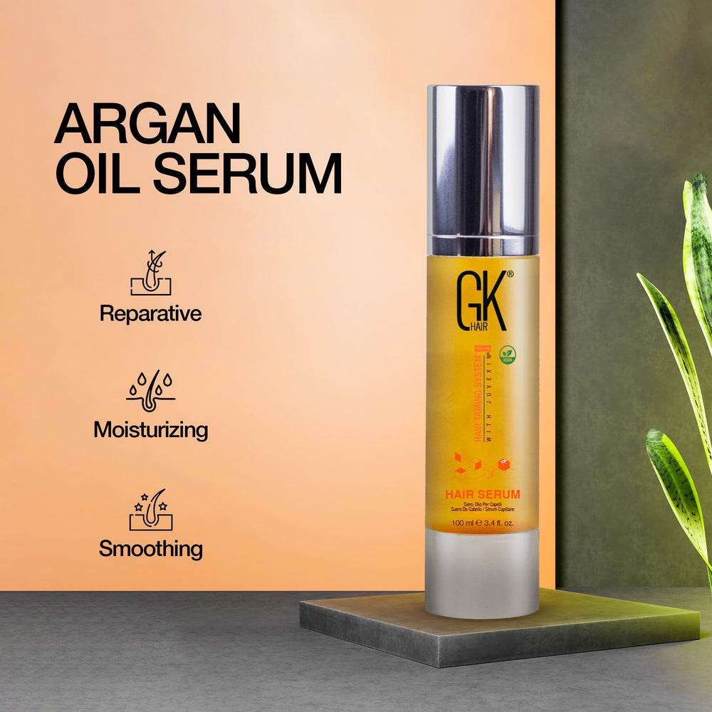 GK HAIR Aceite Argan Sin Enjuague: se absorbe fácilmente y no mancha la almohada.